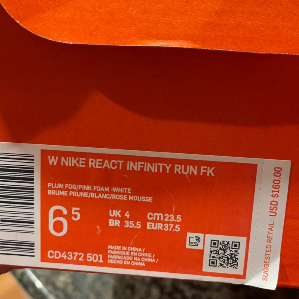 Nike infinity react Flyknit sneaker